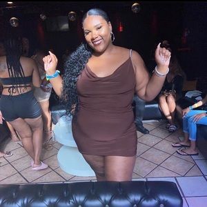 Chocolate AKIRA Mini Dress